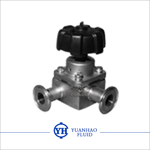 衛(wèi)生級(jí)三通隔膜閥 Sanitary three-way diaphragm valve