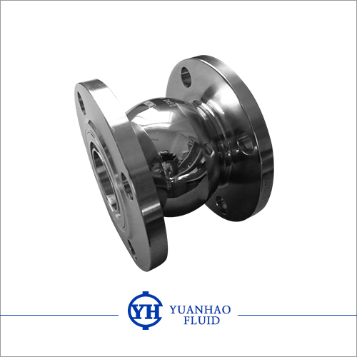 Sanitary flange ball check valve