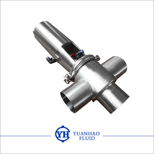 T-type sanitary stop valve