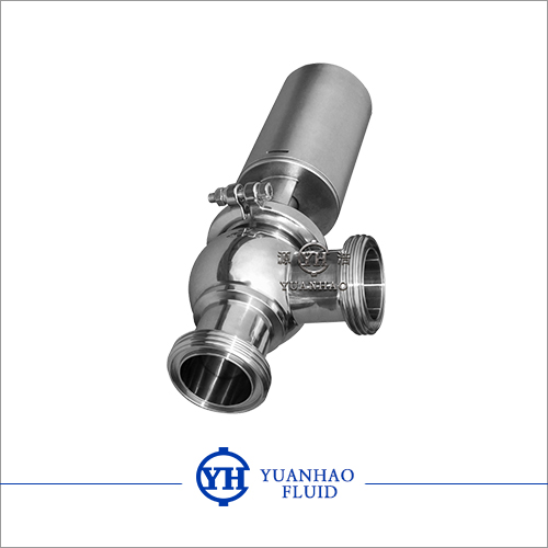 L-type sanitary stop valve