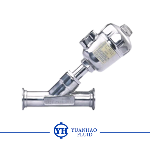 Sanitary clamp angle seat valve