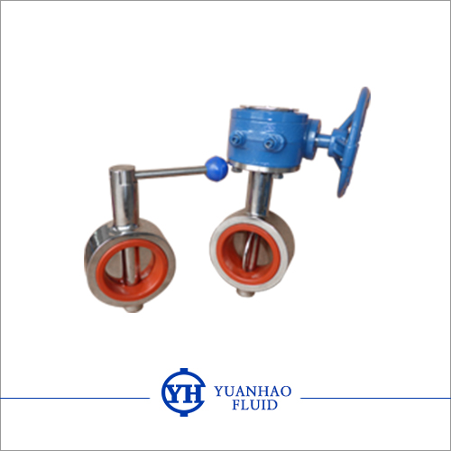  Sanitary turbine butterfly valve