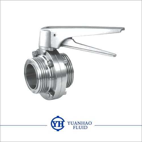 Duckbill handle thread butterfly valve