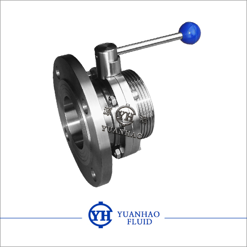 Flange threaded butterfly valve