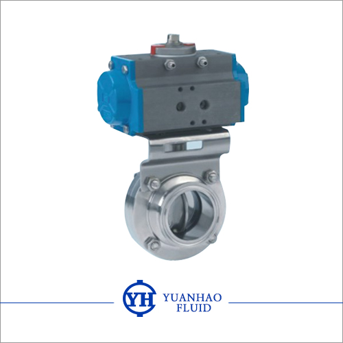  pneumatic Sanitary Butterfly Valve