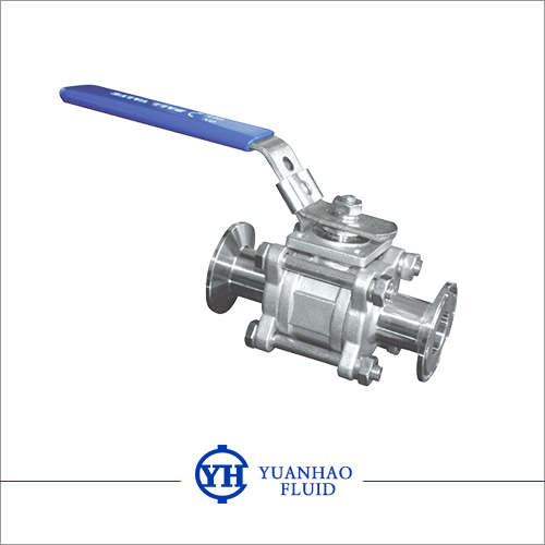  Sanitary 3PC clamp ball valve